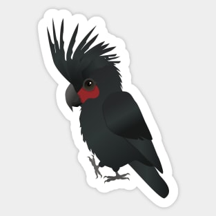 Palm cockatoo vector illustration Sticker